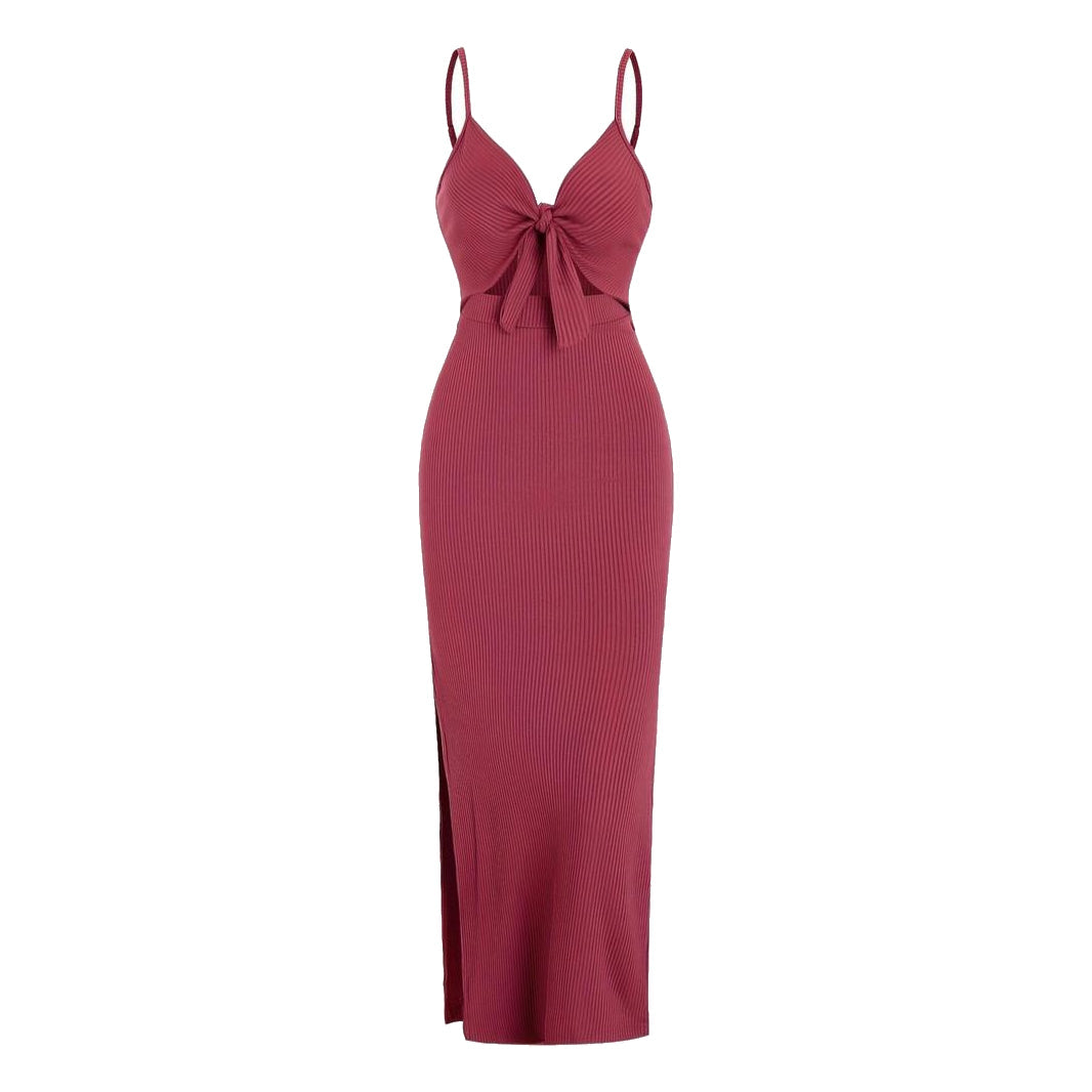 Variant image for Dames Zomerjurk Elegante Strik en Uitsnede - Alyssa-13