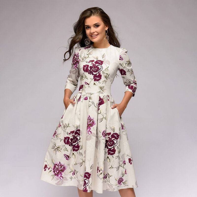 Variant image for Dames Lange Satijnen Jurk Elegante Vloeiende Pasvorm - Olivia-1