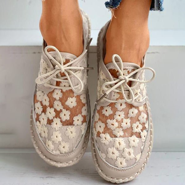 Variant image for Dames Sneakers Elegant Geborduurd Mesh Ontwerp - Iris-7
