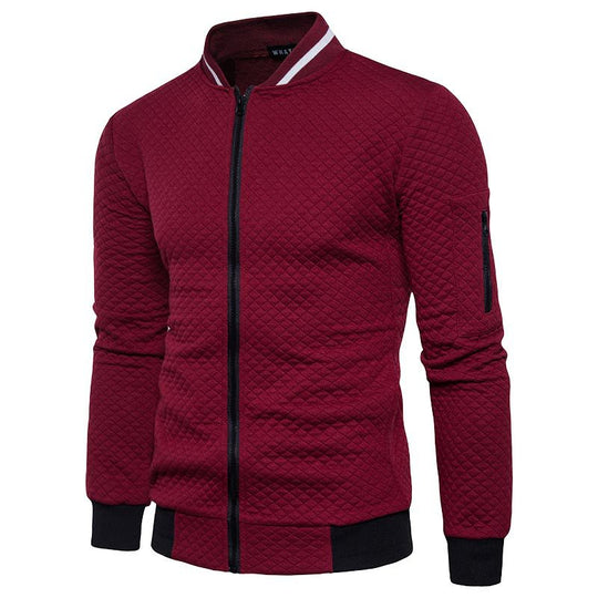 Simon - Trendy geruit gilet met opstaande kraag